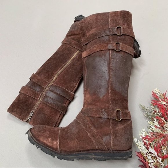 BED STU Four Corners brown leather zippered boots, women’s 7. - Picture 8 of 14